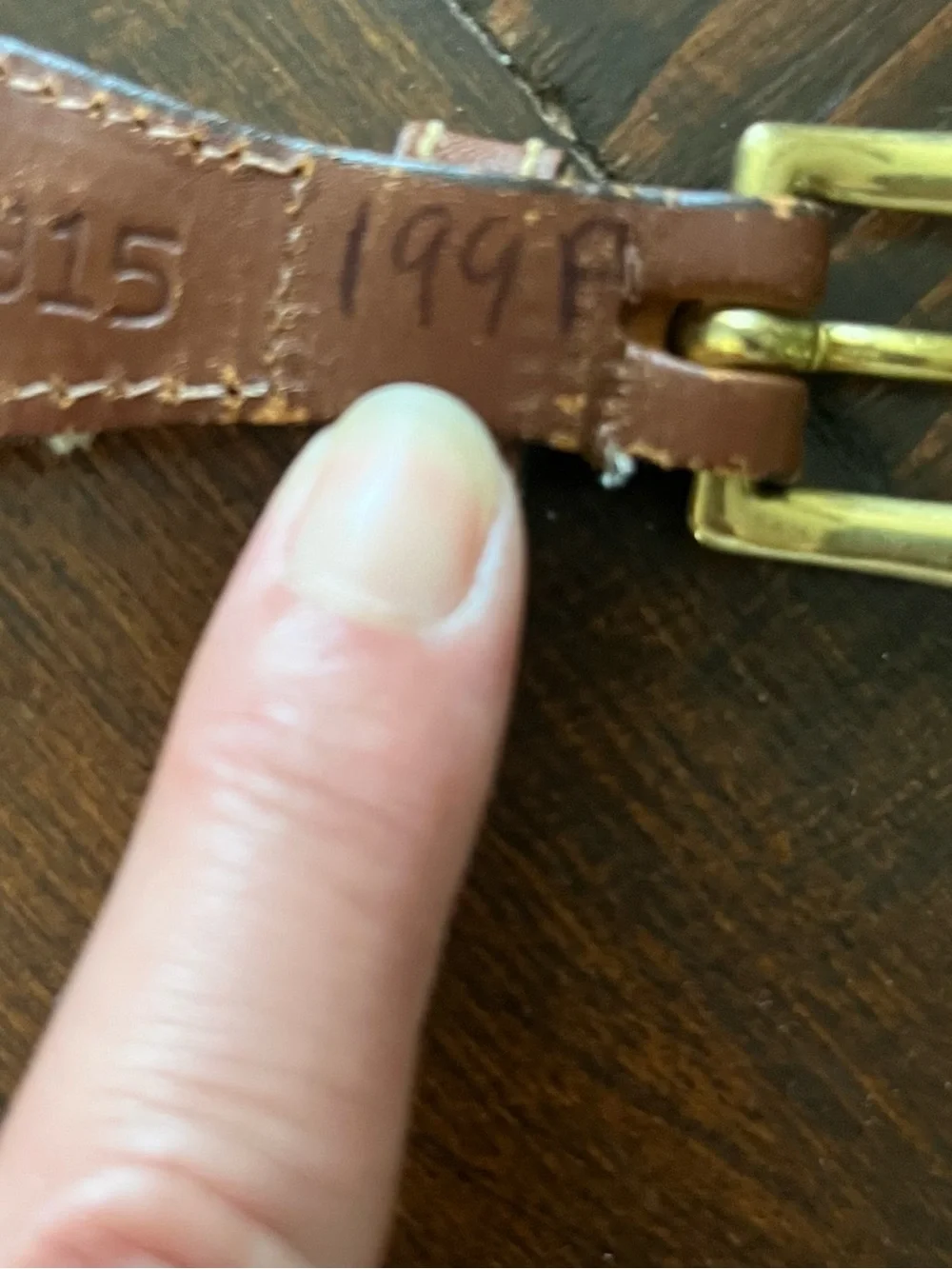 Dooney & Burke Fabric & Leather Women’s Belt Brass Buckle Sz. 34  Classic Summer